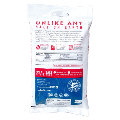 Redmond Real Salt - Ancient Fine Sea Salt, Unrefined Mineral Salt, 16 Ounce Pouch (1 Pack)