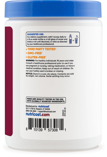 Nutricost Electrolyte Complex Powder (120 Servings, Fruit Punch) | Hydration Supplement Drink Mix with Vitamins and Minerals
