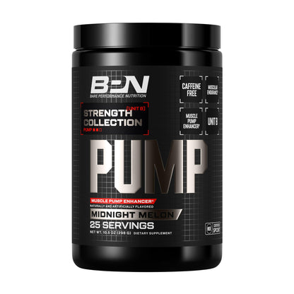 BARE PERFORMANCE NUTRITION, BPN Pump, Pre-Workout Muscle Pump Enhancer w/L-Citrulline, Increased Blood Flow/Oxygen Transport to Muscles, 25 Servings, Pink Lemonade