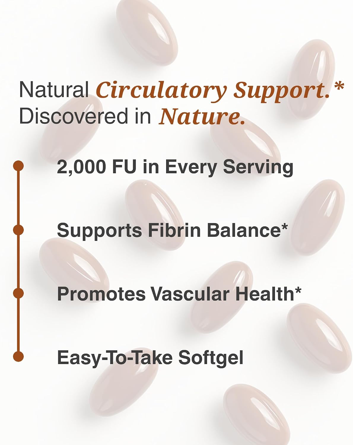 Utzy Naturals Nattokinase Supplement | Japanese Natto 2,000 FU, 60 Softgels