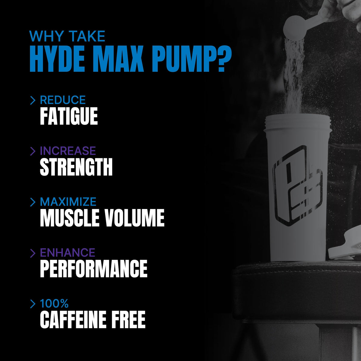PROSUPPS Hyde Max Pump Pre Workout for Men and Women - Nitric Oxide Supplement