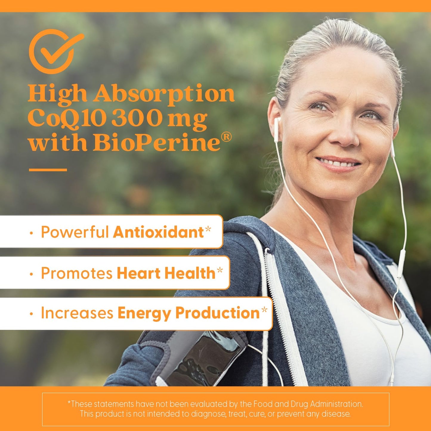 Doctor's Best High Absorption CoQ10 200mg with BioPerine Supplement - Coenzyme Q10 Caps for Heart Health & Antioxidant Support, CoQ10 200 mg for Women & Men, Non GMO - 60 Veg Capsules