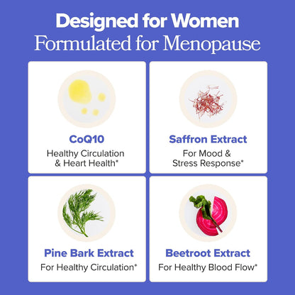 MENO Heart + Blood Pressure Capsules with CoQ10 & Beets – 30-Day Supply