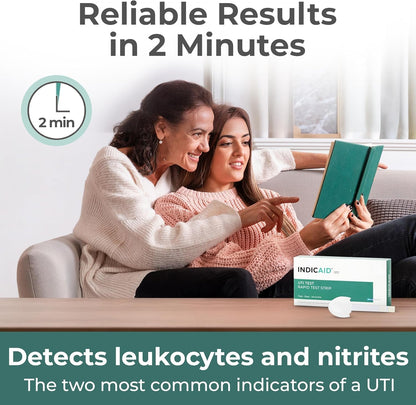 UTI Test Strips for Home Use | Detects 2 Markers of Leukocytes & Nitrites | Accurate Results in 2 Minutes | Urinary Tract Infection Testing Know Why to Guide Your Next Step