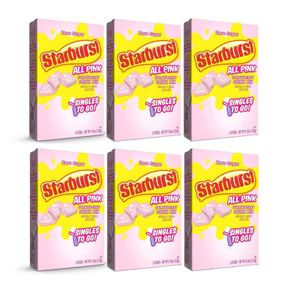Starburst Cherry Singles To Go Sugar Free Drink Mix Packets - Pack of 6