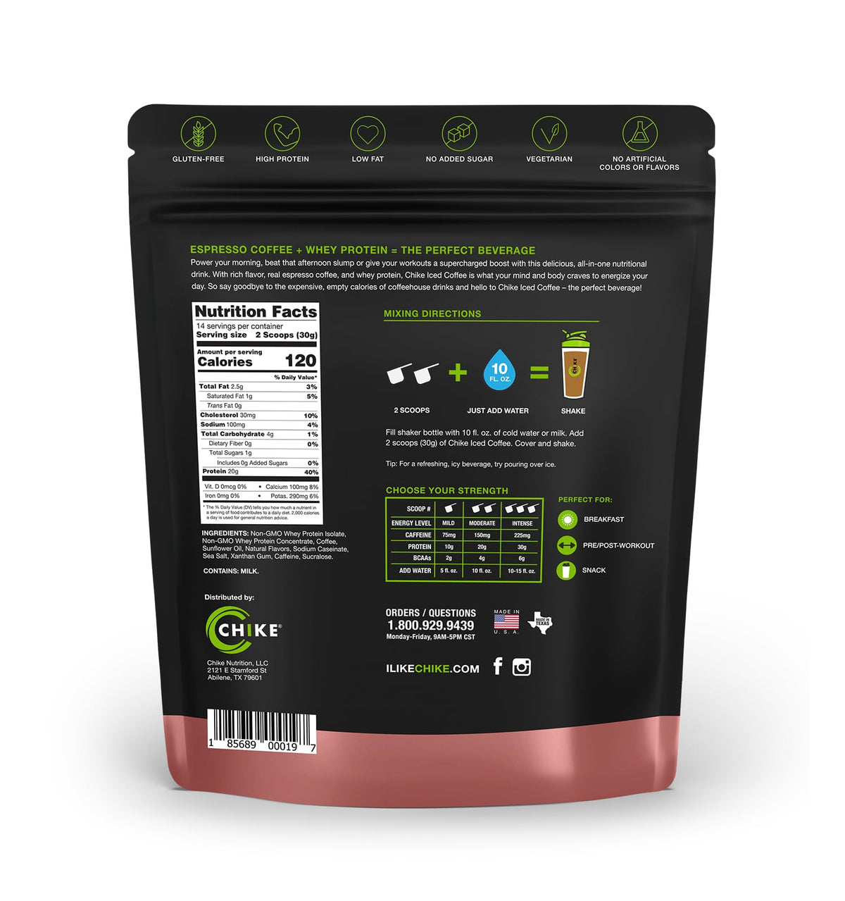 Chike Cinnamon High Protein Iced Coffee, 20 G Protein, 2 Shots Espresso, 1 G Sugar
