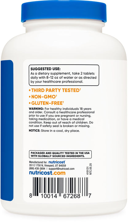 Nutricost Glucosamine 1800mg with Chondroitin & MSM, 240 Tablets, 120 Servings
