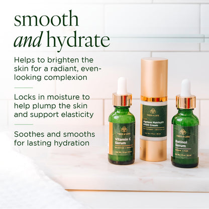 Tree of Life Rejuvenation Pack with Vitamin C Serum + Retinol Serum