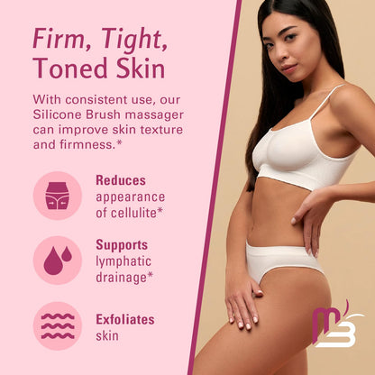 Firm Dry Brush for Body, Firming & Exfoliating Body Brush by M3