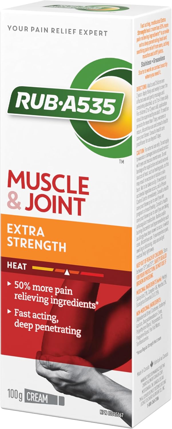 RUB A535 EXTRA STRENGTH CREAM For Relief of Arthritis, Rheumatic Pain, Muscle Pain, Joint & Back Pain 100 g