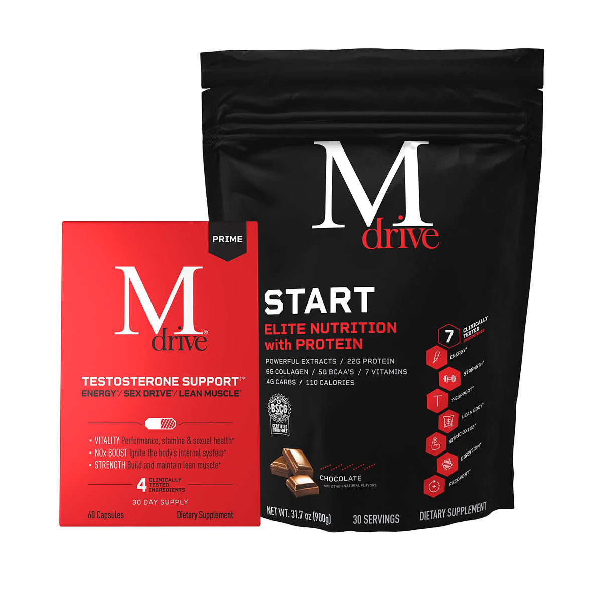 Mdrive Prime Start Supports Energy, Strength, Lean Muscle, Digestion, Immune Health