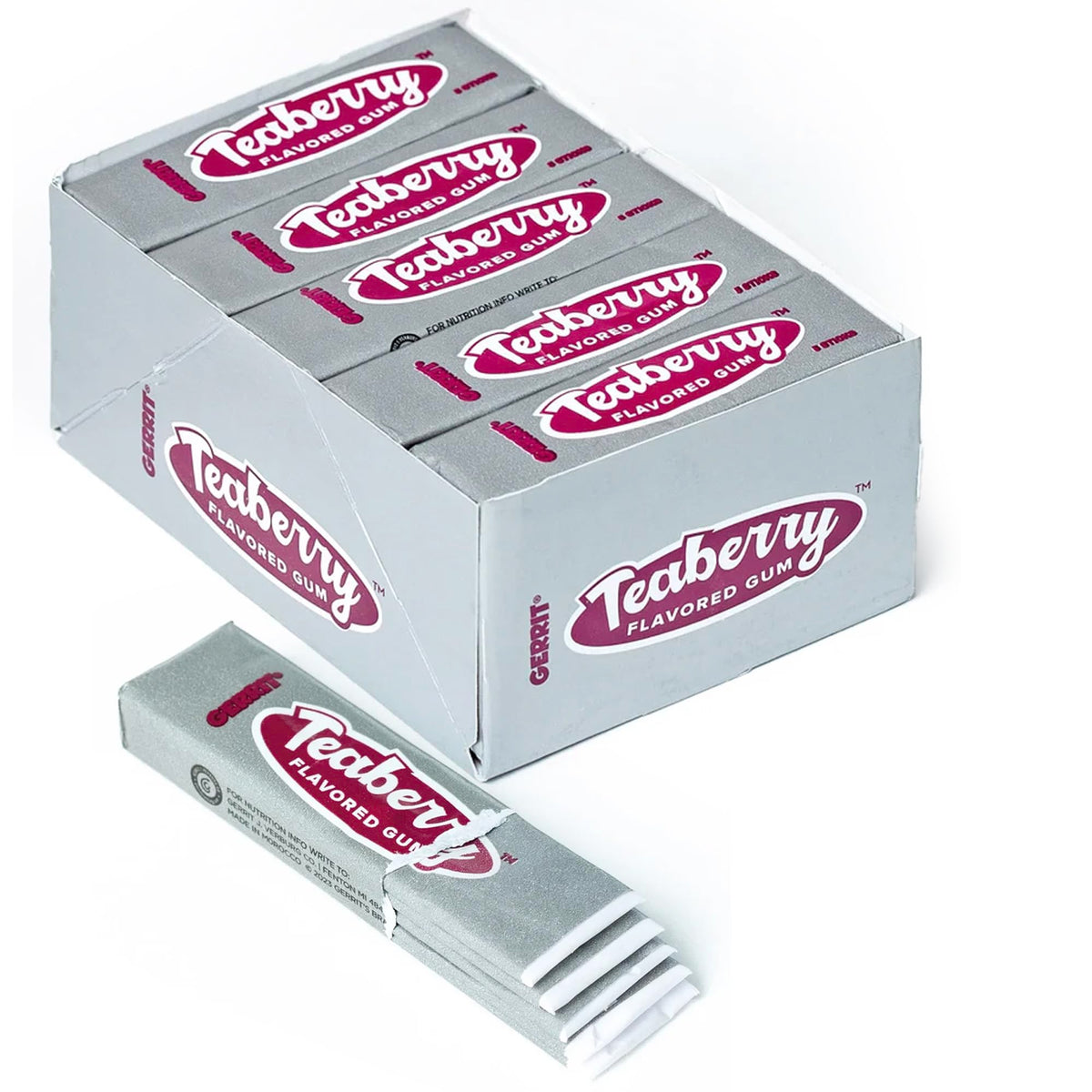Gerrit's 20 Count Variety Gum Pack - Clove, Beeman's, Teaberry, & Black Jack Nostalgic Chewing Gum Bulk Pack, Old-Fashioned Candy, 4 Flavors, Old School Candy