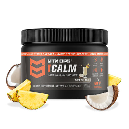 MTN OPS Calm Stress Support Powder, Strawberry Daiquiri, 60 Servings
