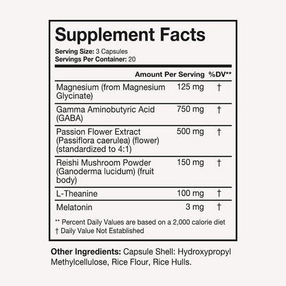 Terra Heath Essentials Fast Asleep - Sleep Support, Helps with Sleeplessness & Restlessness - All Natural, 30 Day Supply