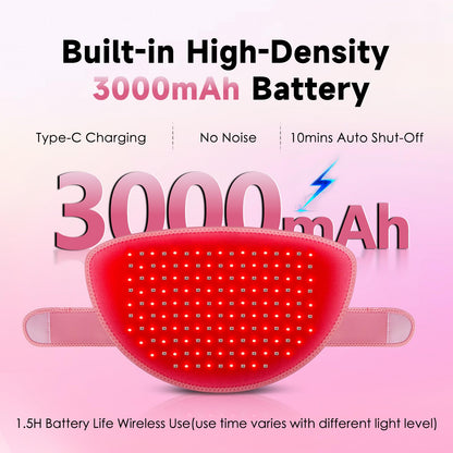 Red Light Therapy Belt Pad: Near Infrared Lamp Pain Relief 156 LEDs Wrap Body Heating Pads