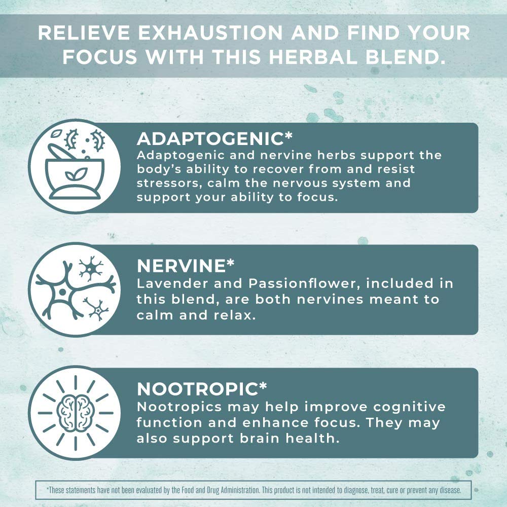 MaryRuth Organics Nootropic Focus Supplement for Adults | USDA Organic | Ginkgo Biloba