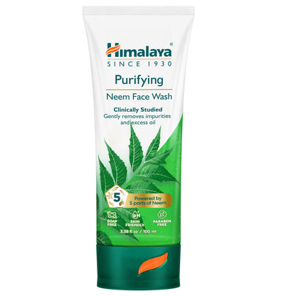 Himalaya Purifying Neem Face Wash With Neem & Turmeric, 5.07 oz, 2 Pack