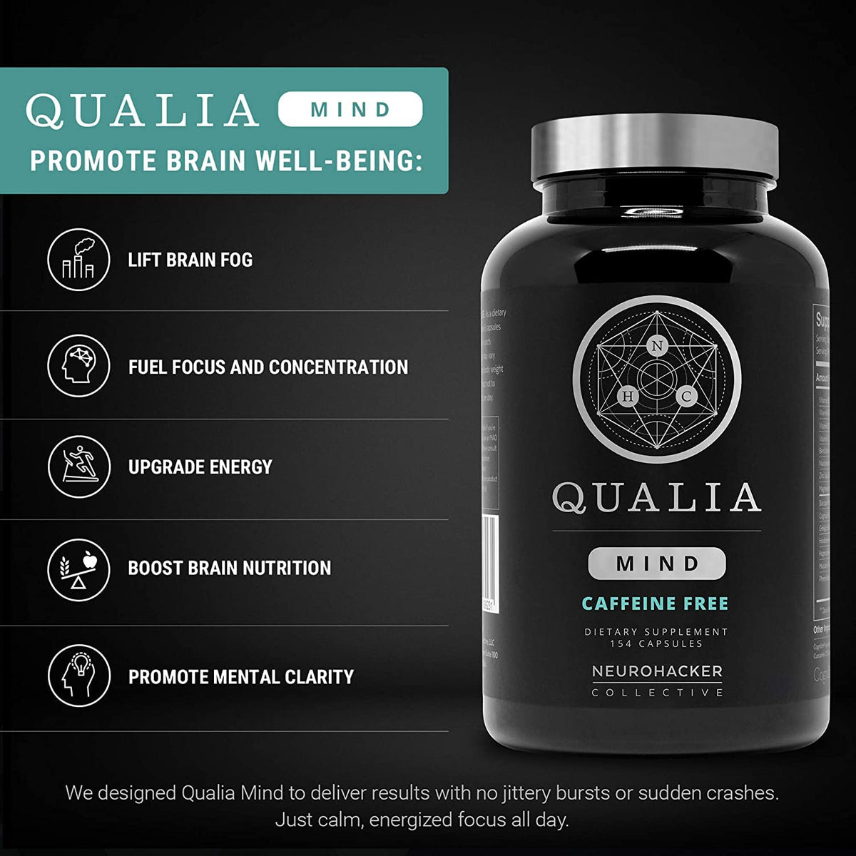 NEUROHACKER COLLECTIVE Qualia Mind Caffeine Free -The Most Advanced Nootropic