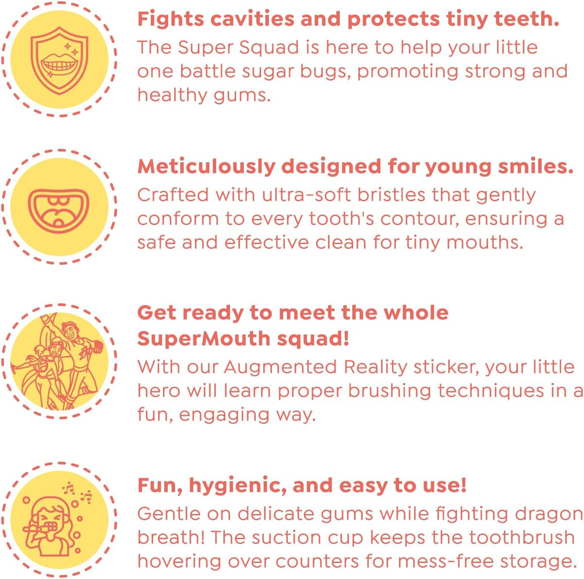 SuperMouth Ultra Soft Baby & Toddler Toothbrush 0-5, Bristles