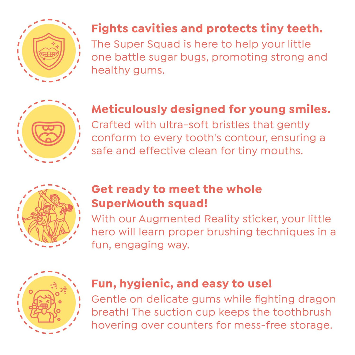 SuperMouth Ultra Soft Baby & Toddler Toothbrush 0-5, Bristles