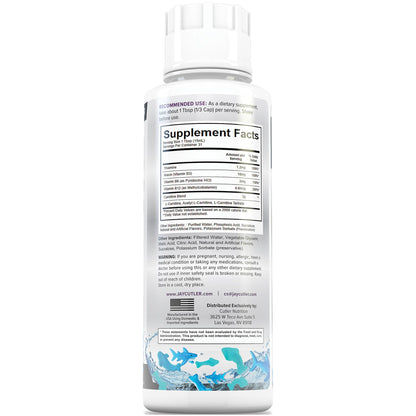 Cutler Nutrition Liquid L-Carnitine Fat Burner with Acetyl L-Carnitine | Sour Gummy Worm, 16 fl oz | Triple-Form Liquid with L-Carnitine Tartrate for Energy, Metabolism, Recovery and Workout Support