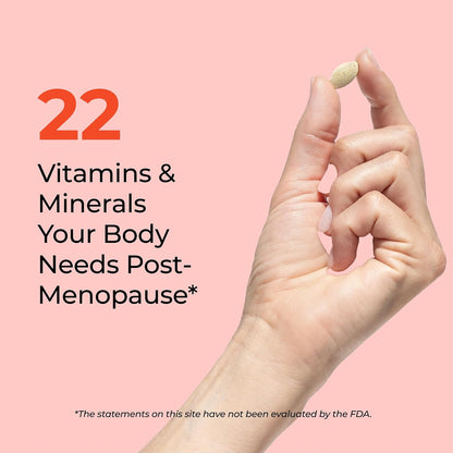 HUM Base Control Iron-Free Women's Multivitamin with 22 Nutrients, 30 Count