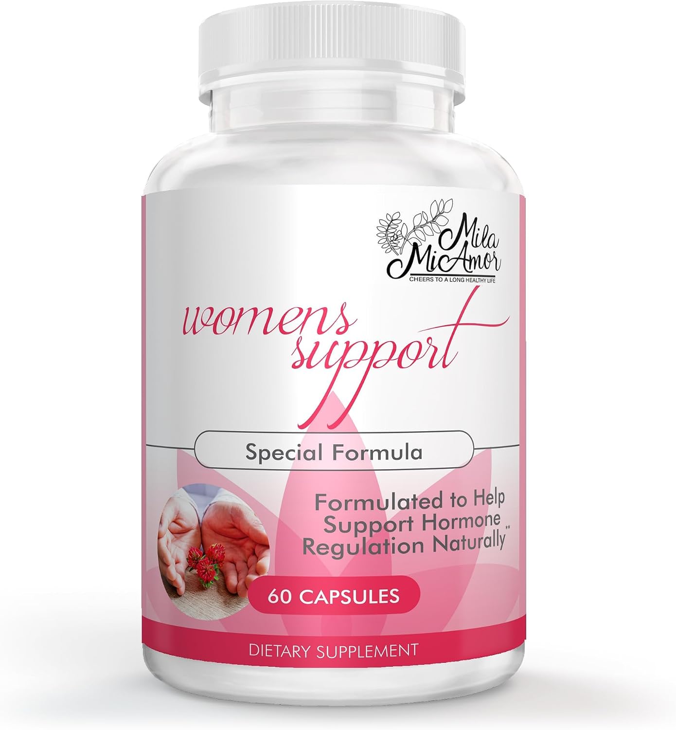 Mila Miamor Women's Support - Hormone Regulator with Natural Ingredients - Estrogen Support for Women — Supplement for Hormone Balance, Menopause & Antioxidant - Made in USA - 60 Capsules
