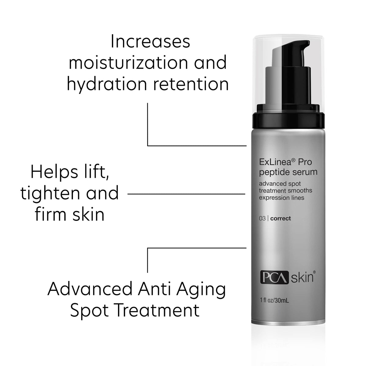 PCA SKIN ExLinea Pro Peptide Serum for Face, Peptide Complex Serum