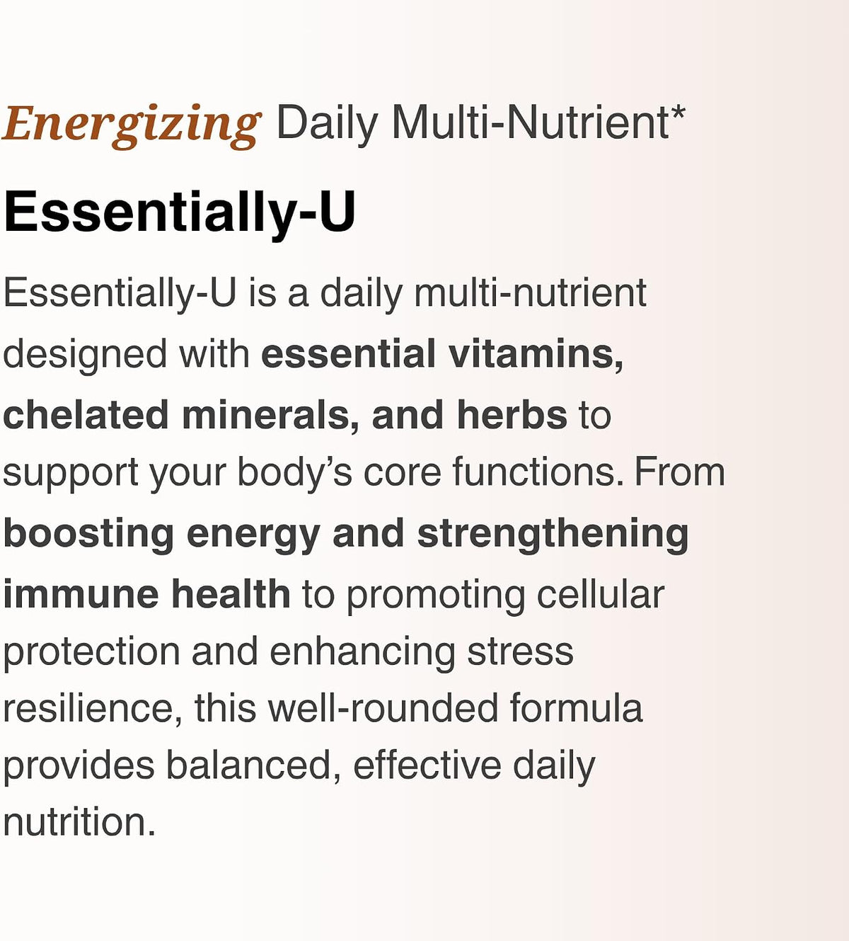 Utzy Naturals Essentially-U Multi-Nutrient | 180 Capsules