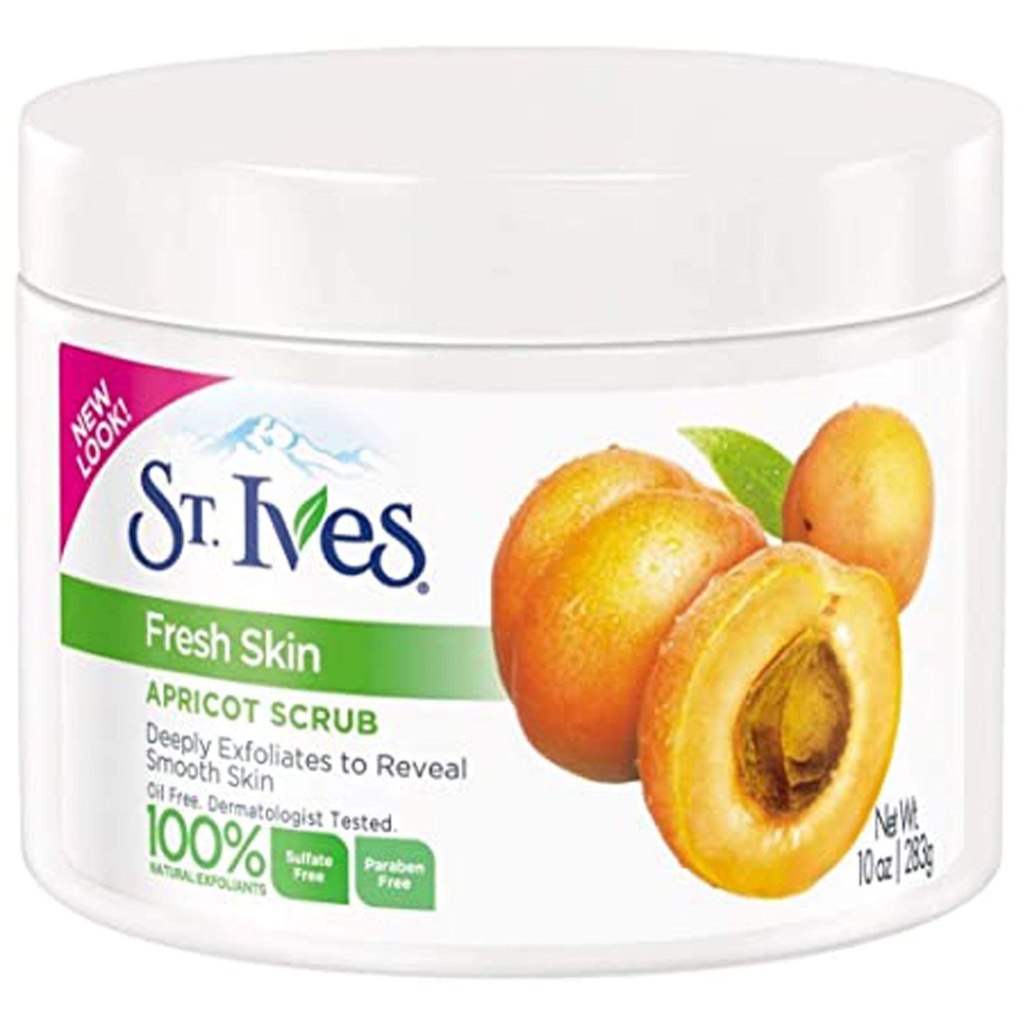 St. Ives Apricot Facial Scrub, Fresh Skin – Face Exfoliant for Balanced to Oily Skin, 6 Oz Ea