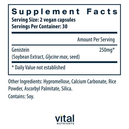Vital Nutrients Genistein | Easily Absorbed Isoflavones for Bone Health Support