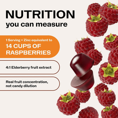 VIMERGY NutriDense Elderberry + Zinc Berrylicious Immunity* Chewables (60 Count) and NutriDense Fruitylicious Turmeric + Ginger Chewables (60 Count)