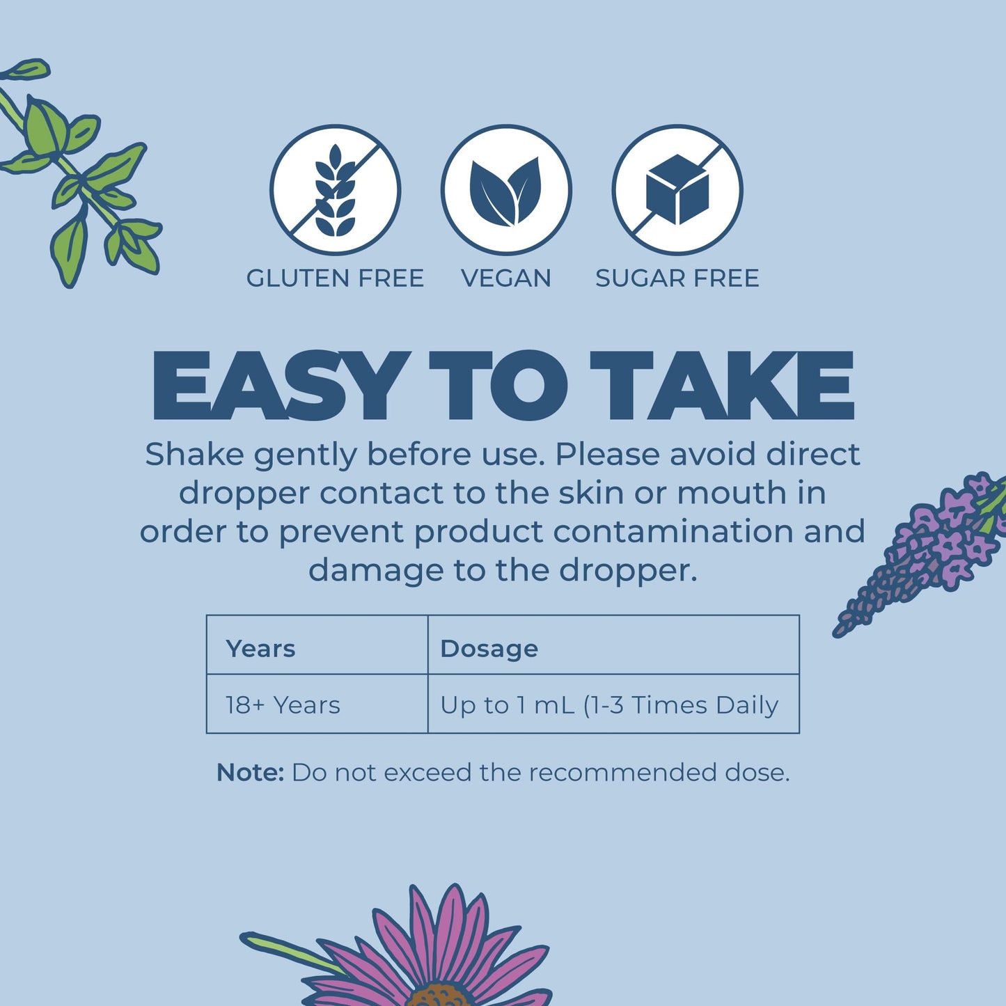 MARYRUTH'S Lymphatic Support Liquid Drops USDA Organic | Herbal Blend with Echinacea & Elderberry | Blue Vervain | Vegan | Alcohol-Free | Non-GMO | 30 Servings