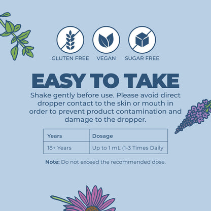 MARYRUTH'S Lymphatic Support Liquid Drops USDA Organic | Herbal Blend with Echinacea & Elderberry | Blue Vervain | Vegan | Alcohol-Free | Non-GMO | 30 Servings