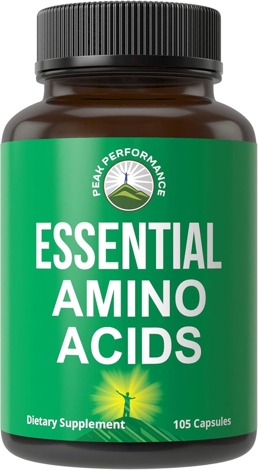 All 9 Essential Amino Acids Supplement. Capsules with 3X More Leucine for Muscle Recovery, Growth. EAA Supplement Better Than BCAA / BCAAS Branched Chain Aminos Acid. USA Tested EAAs for Men + Women