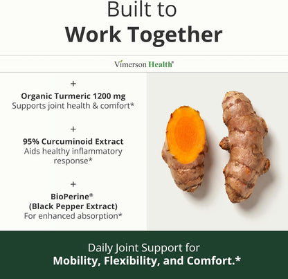 Turmeric Curcumin Supplement with Black Pepper (BioPerine®) – 60 Capsules