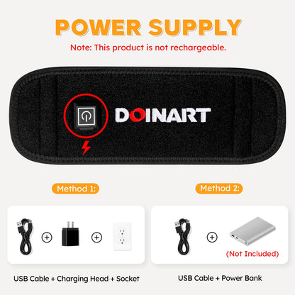 Doinart Red Light Therapy Belt for Neck, Portable Near Infrared Light Therapy for Face