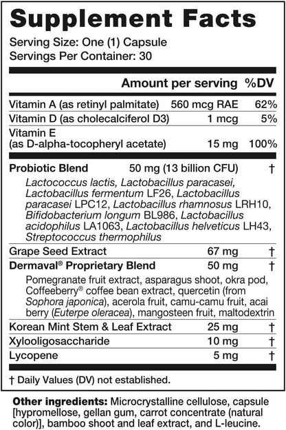 Dr. Kellyann Bellabiotics Probiotic Capsules for Digestion & Skin Health (30 Capsules) – Supports Gut & Skin Health