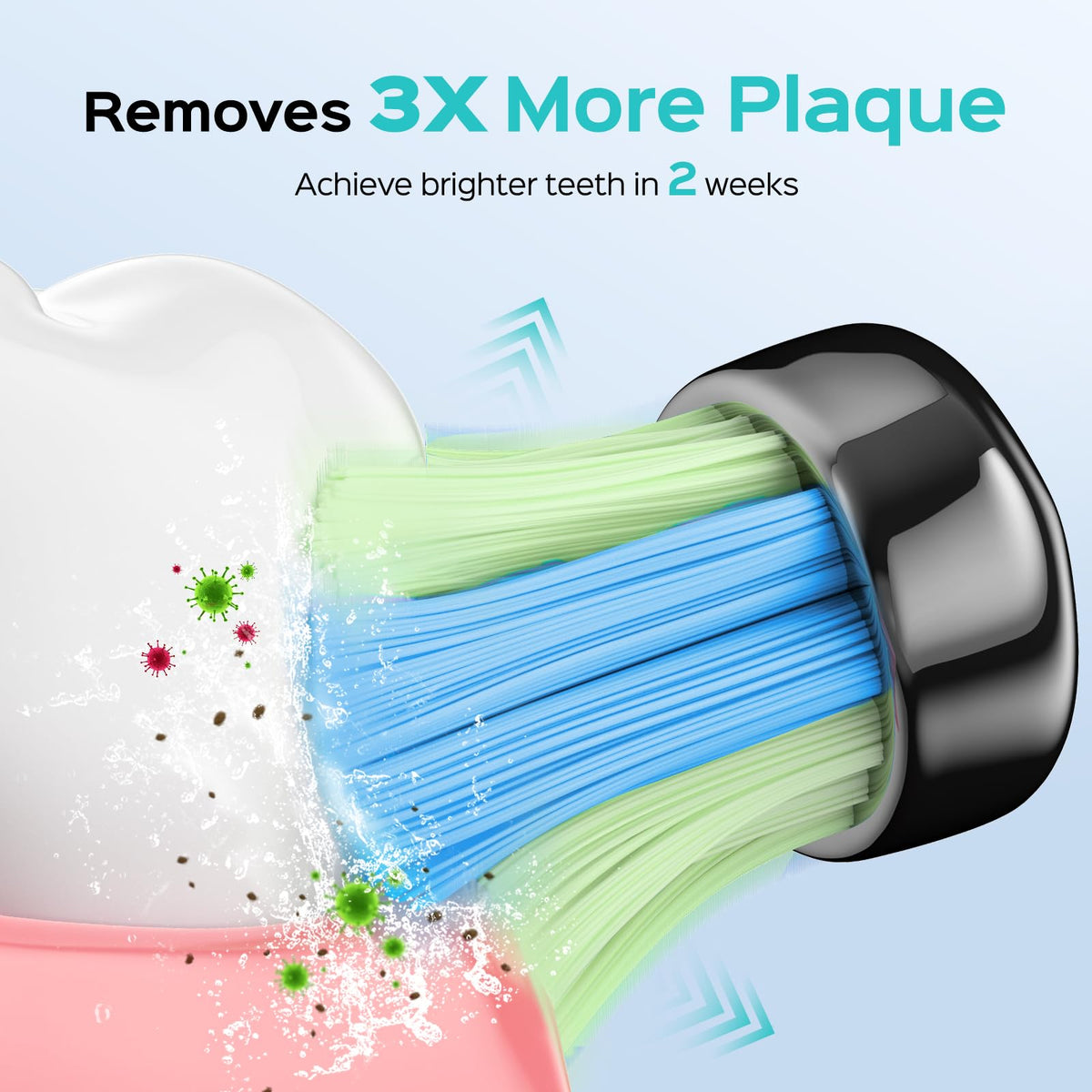 COSLUS Electric Toothbrush Replacement Heads, Pink