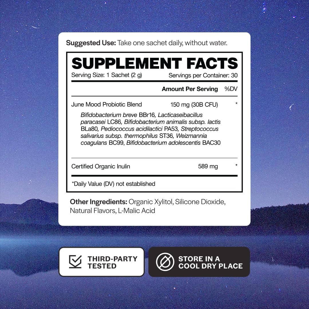 Balance + Relief | Fast Melt Pre + Probiotic for Mood & Stress - BlackBerry Flavor, 30 Powder Sachets