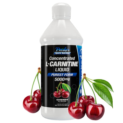 Parker Naturals L-Carnitine 5000 Mg Premium Dietary Supplement Liquid - 16 Oz All Natural 