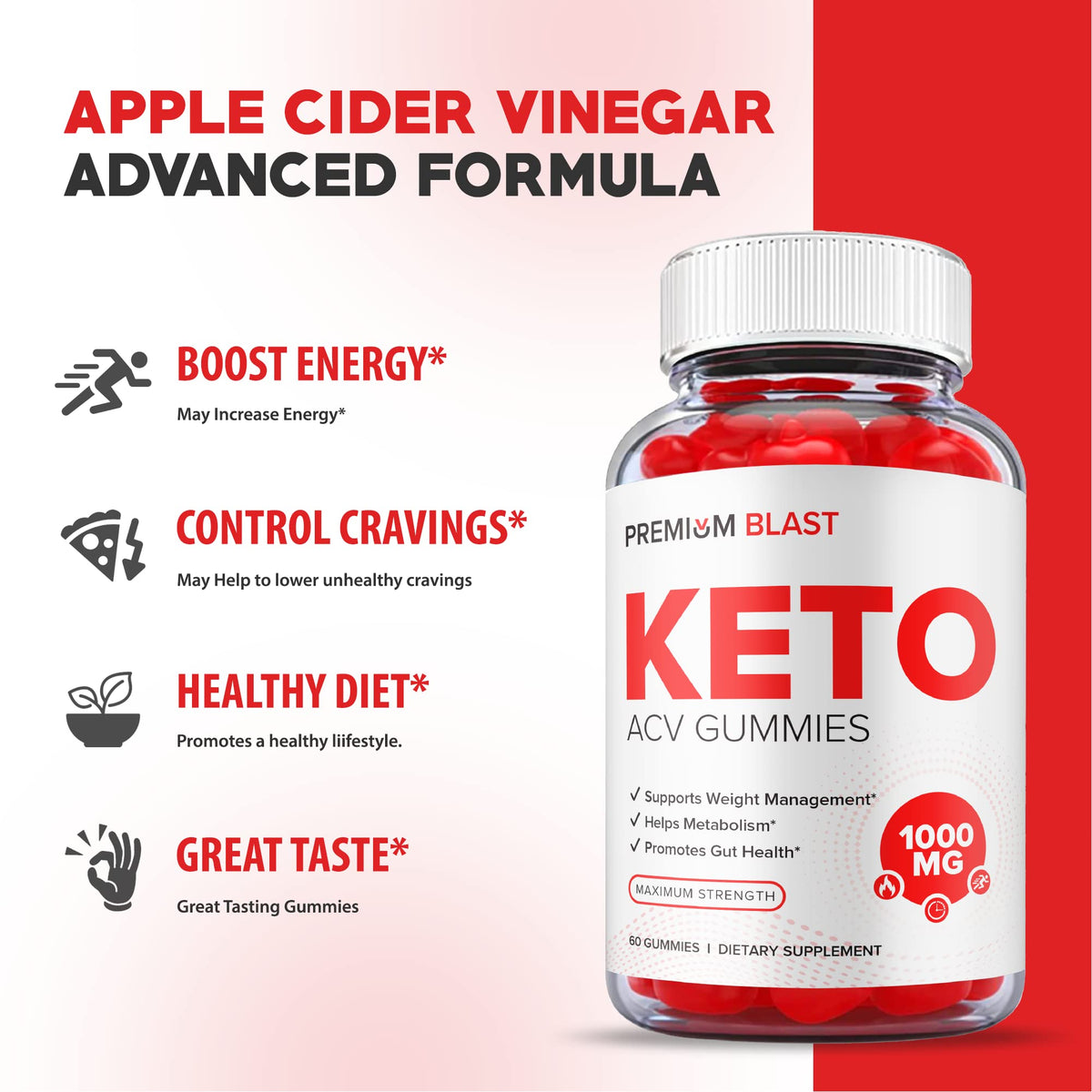 Premium Blast Keto Gummies - Official Formula, Vegan - Premium Blast Keto ACV Gummies