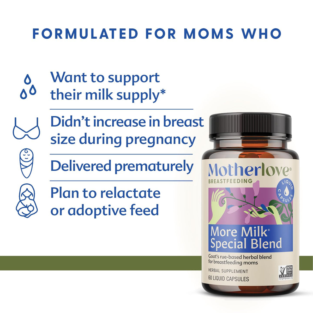 Motherlove More Milk Special Blend (120 Capsule Value Size) Herbal Lactation Supplement