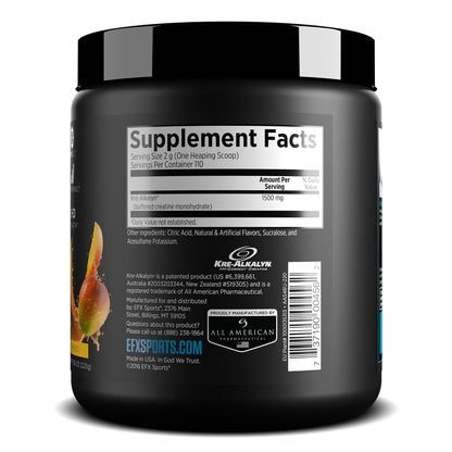 EFX Sports Kre-Alkalyn EFX Powder | pH Correct Creatine Monohydrate Powder Supple