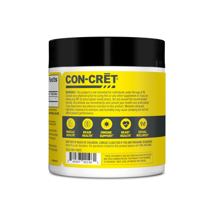 CON-CRET Creatine HCl Powder | Supports Muscle, Cognitive, and Immune Health
