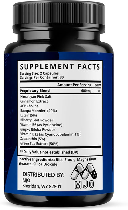 Neuro Recall Capsules, Official NeuroRecall Supplement 5-Pack, 300 Capsules