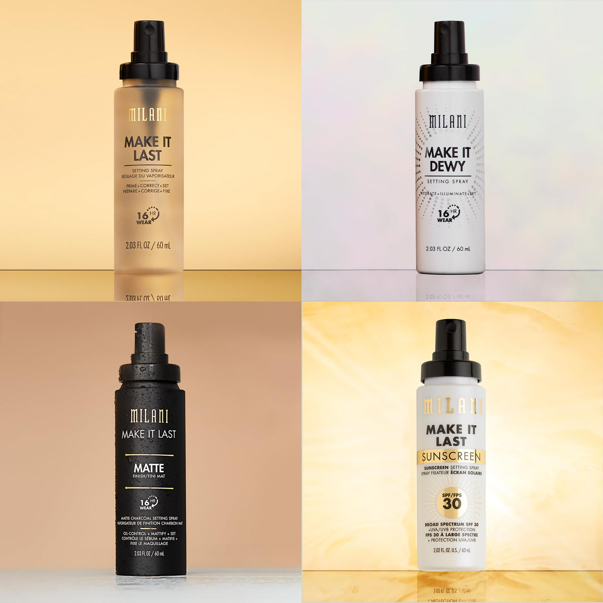 Milani Make It Last Dewy - Dewy Finish Setting Spray - 3 in 1- Hydrate + Illuminate + Set