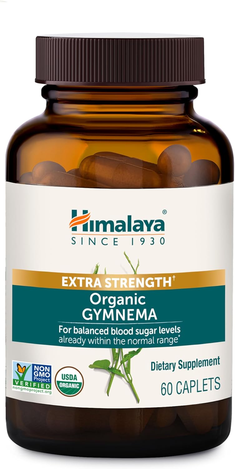 Himalaya Extra Strength USDA Organic Gymnema Sylvestre Extract, 1085 mg, 60