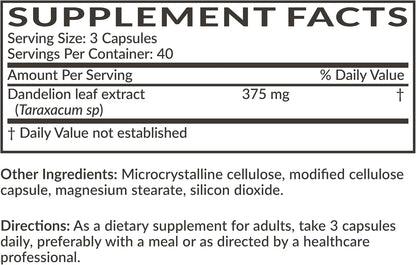 Futurebiotics Dandelion Extract Traditional Diuretic Herb, Non-GMO, 120 Vegetarian Capsules