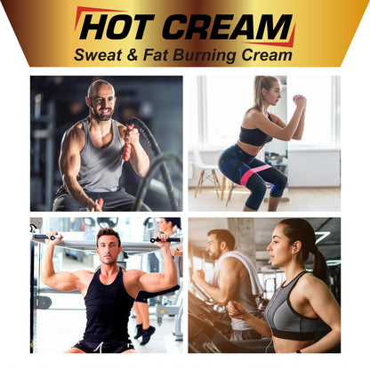 Sweat Cream for Skin, Natural Workout Enhaner Promotes Circulation for Targeted Areas, Support Muscle Warm-up & Skin Tightening, Enhance Exercise Effectiveness, Hot Swaet Cream for Women & Men